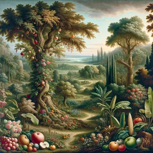 12. I wydała ziemia zieleń, rośliny dające nasiona według swego rodzaju, i drzewa owocowe rodzące owoce, których nasiona są w nich, według swego rodzaju. I ujrzał Bóg, że to dobre.